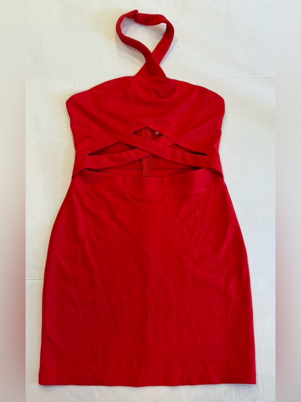 Superdown Kimber Cut Out Bodycon Mini Dress Red Size Medium Party - Picture 2 of 13